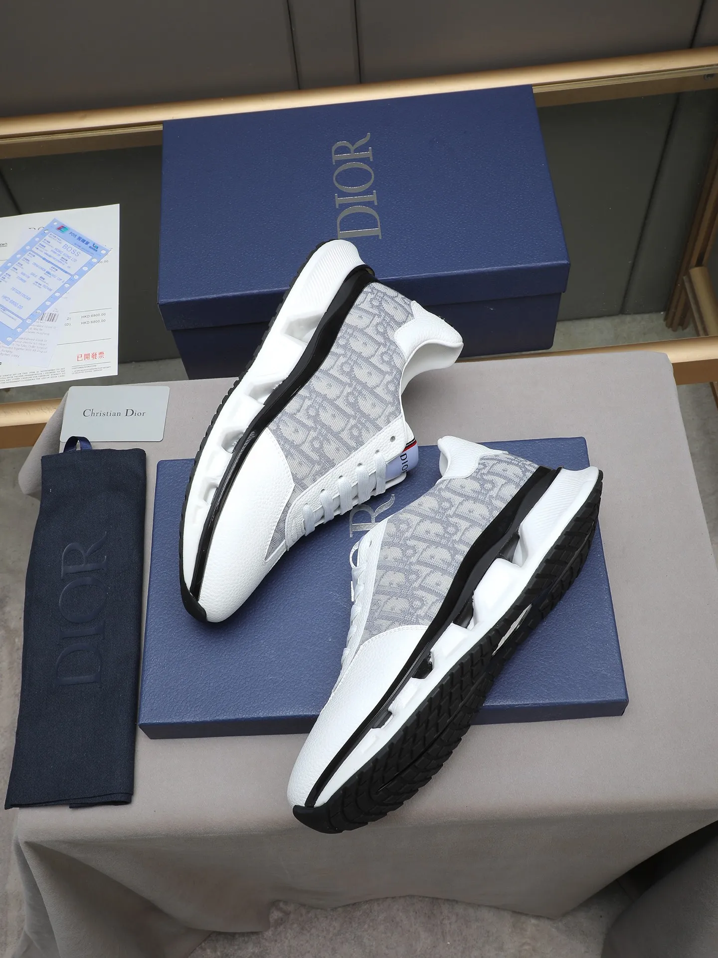 PP460 New Dior🆕The latest men's casual sports shoes, the upper is made of imported cowhide➕Dior's special material! Breathable sheepskin. The TPU blade base is lightweight and wear-resistant! Size:38-44 (45 customized)